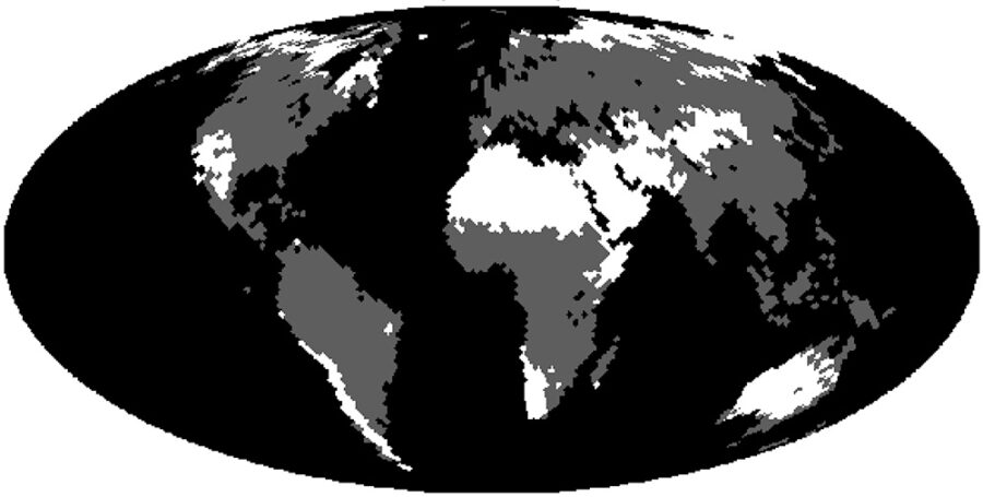 Input map of Earth