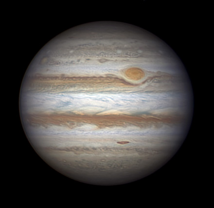 Jupiter with Great Red Spot on March 5, 2015