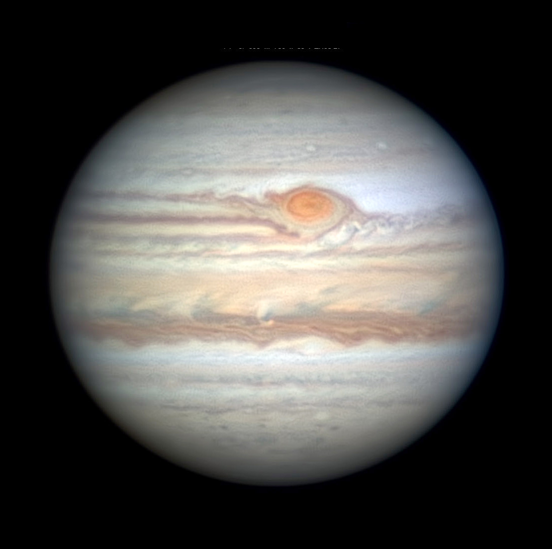 Jupiter with Red Spot, May 31, 2019 