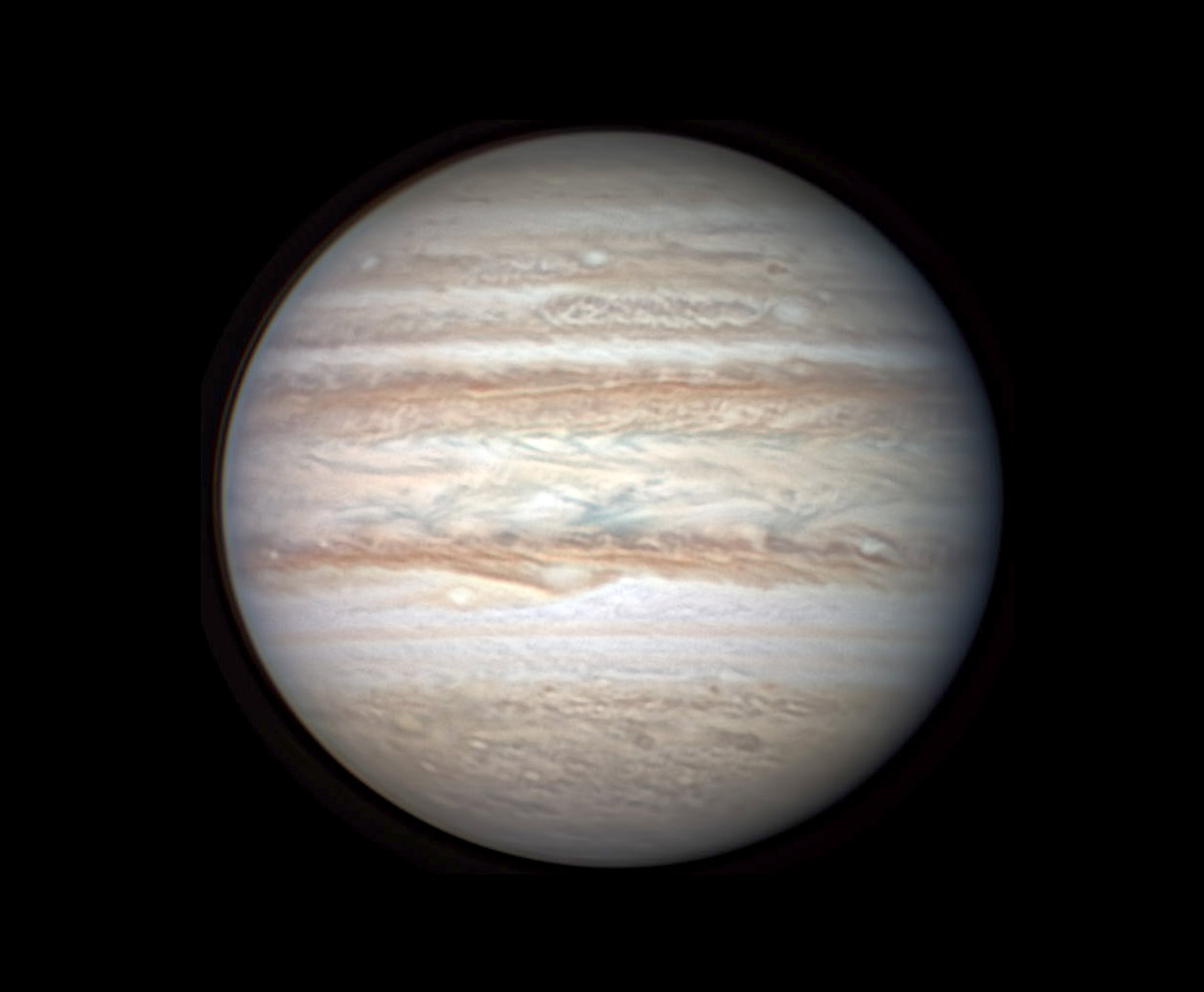 Jupiter's non-Great-Red-Spot side on Nov. 22, 2022