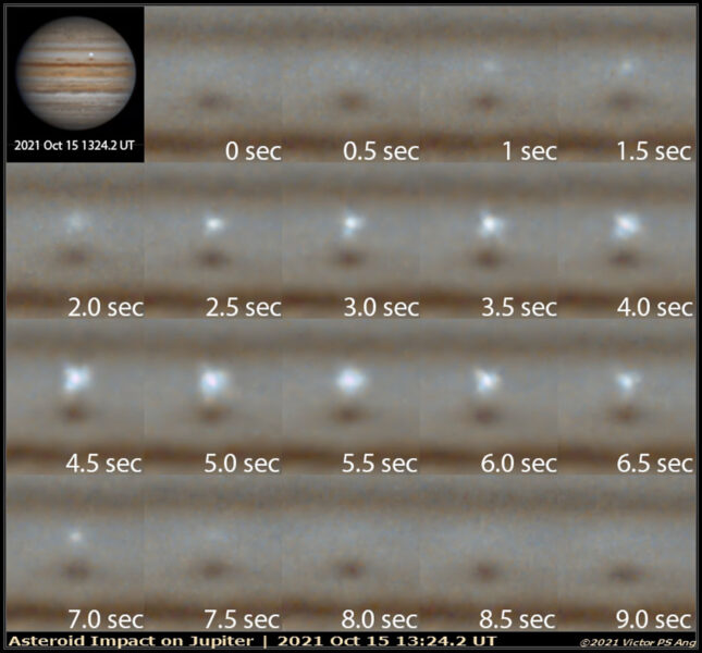 Jupiter flash sequence