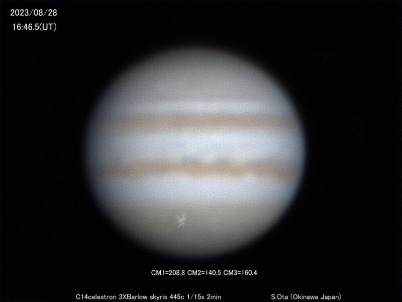 Jupiter impact August 28, 2023