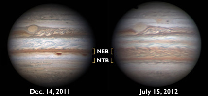 Changing face of Jupiter