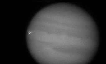 Impact flash on Jupiter