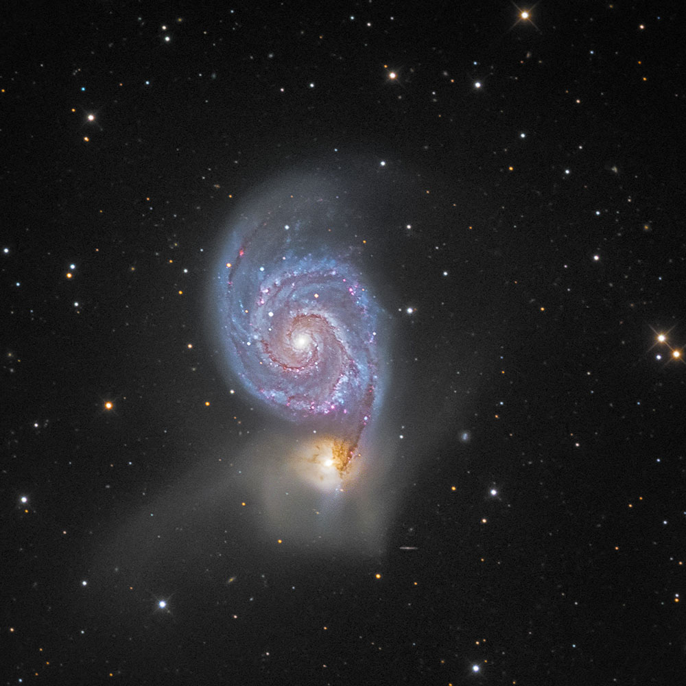 Whirlpool Galaxy, by Kerry-Ann Lecky Hepburn