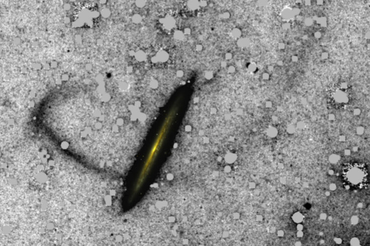 Single-looped Knife Edge Galaxy