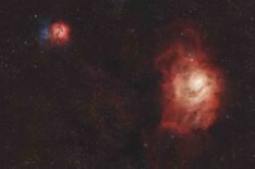 M8 Lagoon and M20 Trifid Nebulae _ Bortel 8  