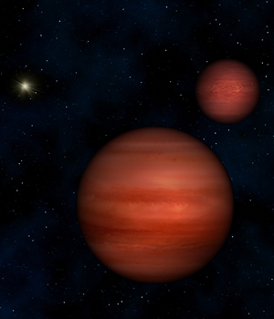 Illustration of closest brown dwarf system