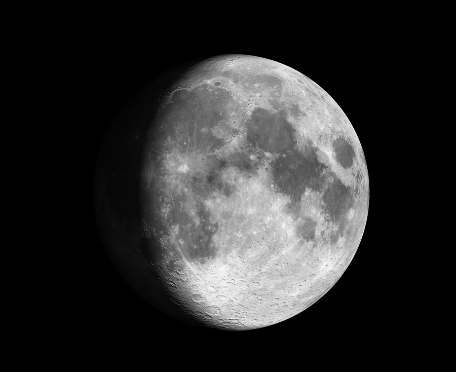 Waxing gibbous Moon October 16, 2021