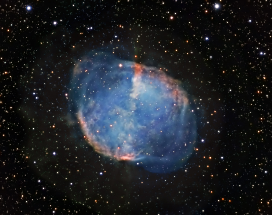 M27 color picture | Niels V. Christensen - Sky & Telescope - Sky ...