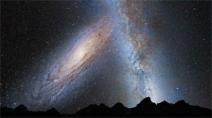 View of M31 in 3¾ billion years
