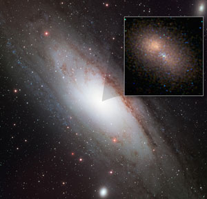 Andromeda galaxy's core