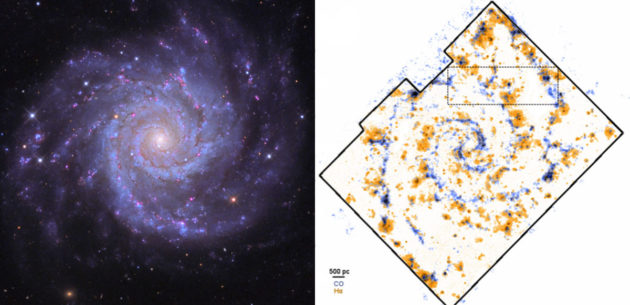 M74 star formation