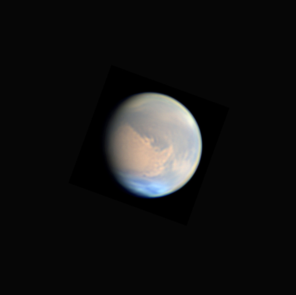 Mars on October 26, 2022, imaged by Tom Williamson