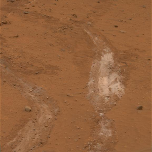 Spirit's tracks uncover silica deposits that hint at past hydrothermal activity.