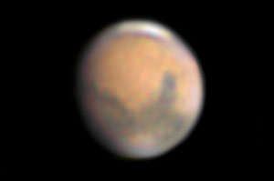 Gibbous Mars on March 3, 2008