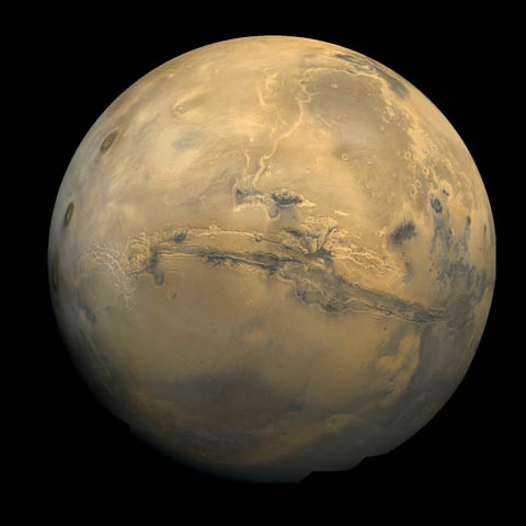 Mars and Valles Marineris