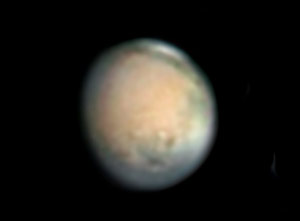 Gibbous Mars on March 24th