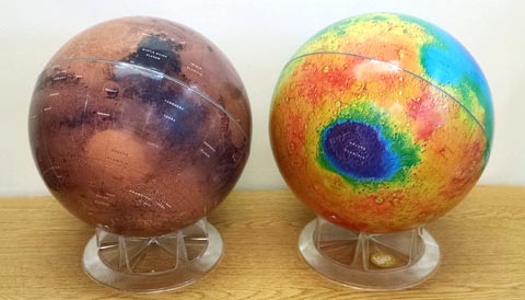 Mars globe combo