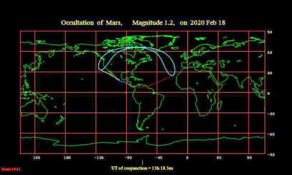 Occultation visibility map