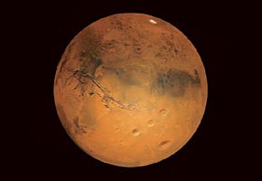Mars on August 26-27, 2003