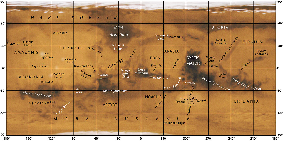 Mars Map