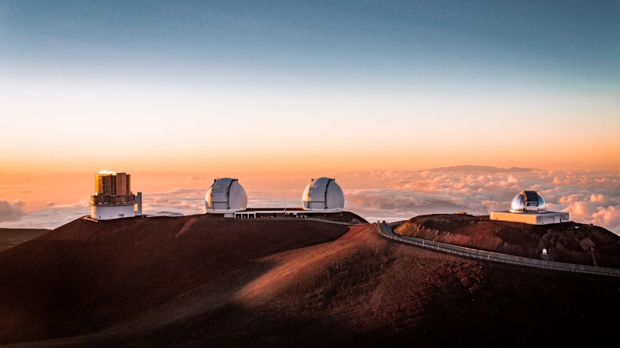 Sunset on Mauna Kea's summit