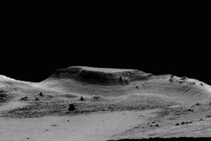 Hill on Medusae Fossae Formation