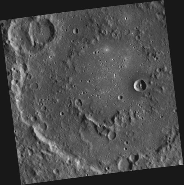 Holst crater on Mercury