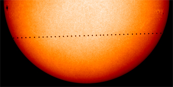 SOHO's view of Mercury transiting the Sun