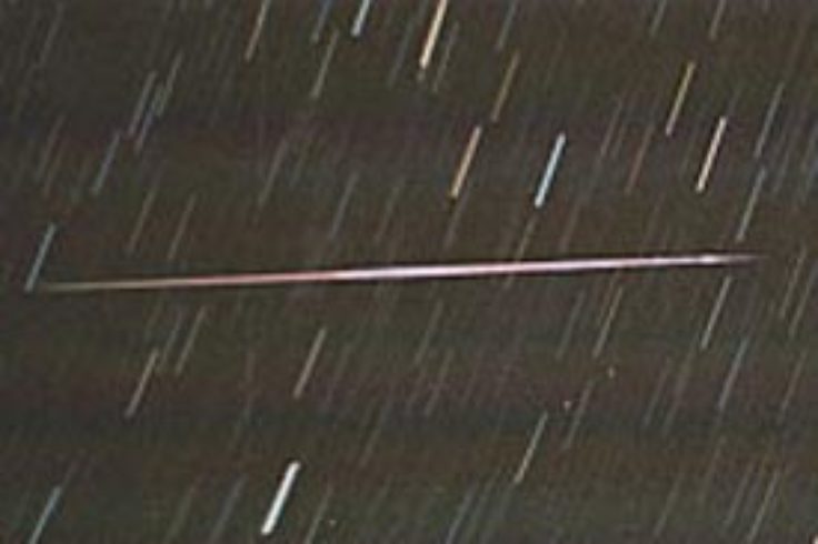 A bright Perseid meteor