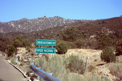 Observatory road in Baja California