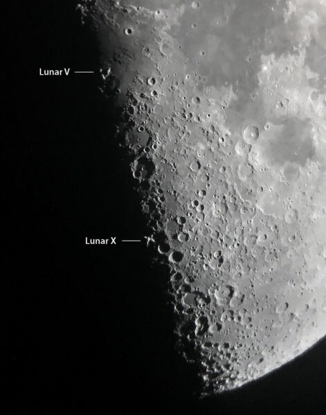 Lunar X and V
