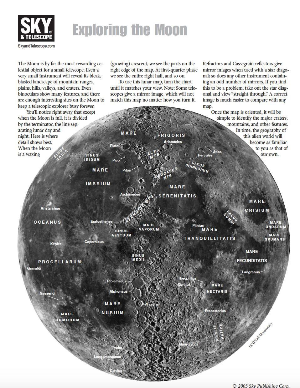 Free Moon Map