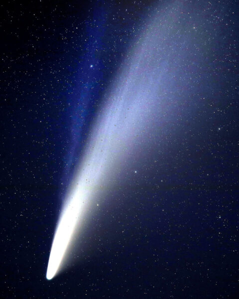 Comet NEOWISE in a telephoto lens