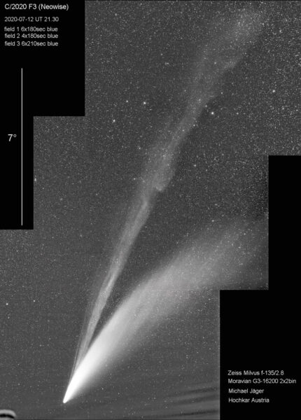 Comet NEOWISE and its kinked tails