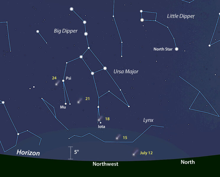 Comet NEOWISE Shifts to Evening Sky Now Habersham