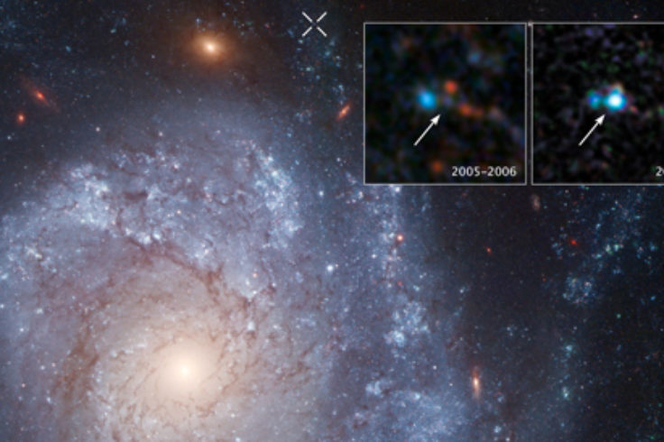 supernovae 2012Z in spiral galaxy