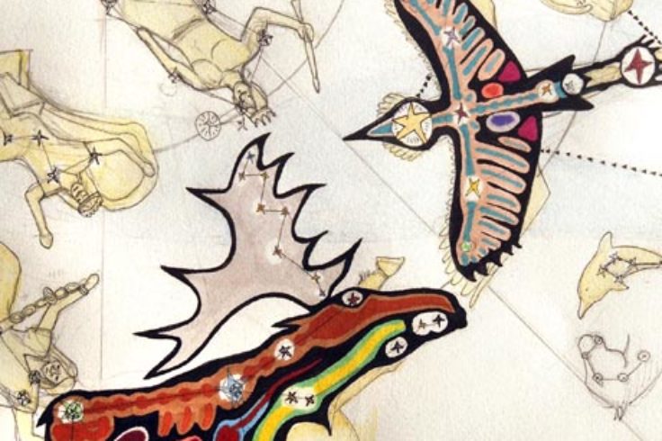 Moose and Crane provide symbolize practical needs and inner spirit