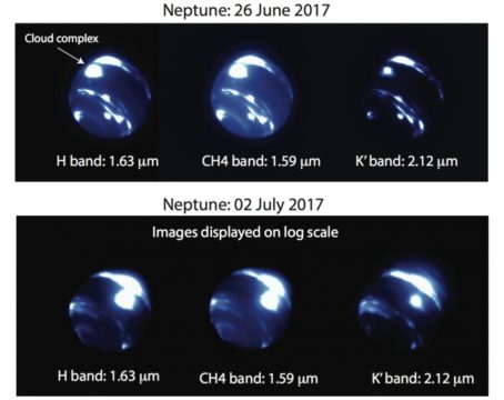 Image of huge storm raging on Neptune