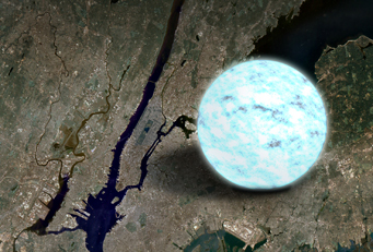 Neutron star vs. Manhattan