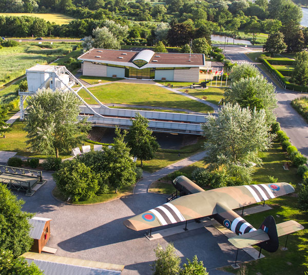 Pegasus Bridge and a Horsa glider