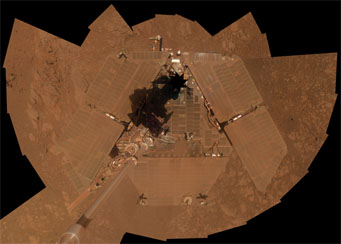 Opportunity's "selfie"