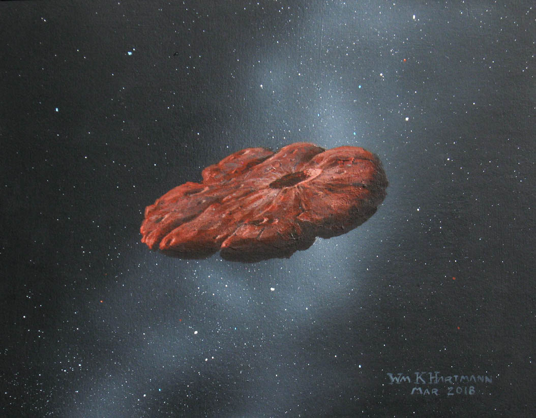 Oumuamua painting by Hartmann