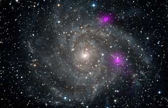 galaxy IC 342 and black holes