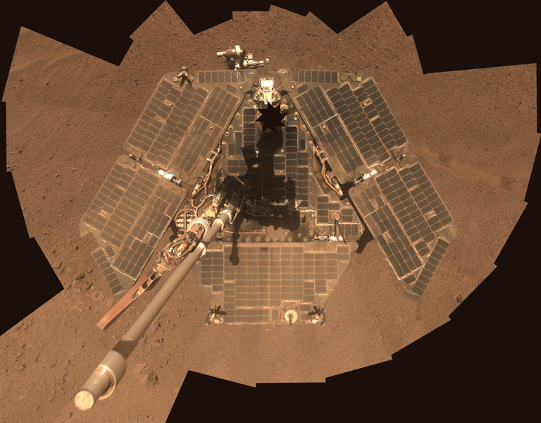 mars rover and solar panels