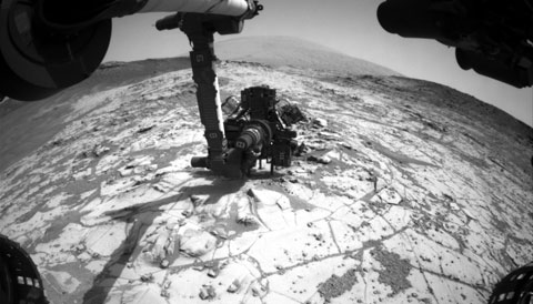 Mojave drill site on Mars