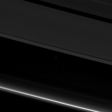 Earth through Saturn's rings