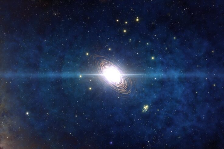 Artist's concept of a first-generation star tearing itself apart