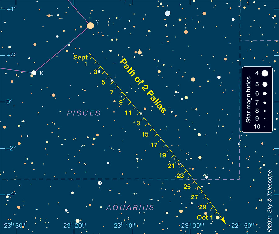 Pallas finder chart